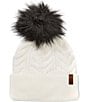 Obermeyer Fir FF Beanie, Color:White - Image 1
