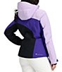 Color:Black - Image 2 - Jette HydroBlock® Pro Hooded Zip Front Color Block Jacket