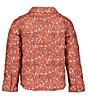 Color:Rosewood Meadow - Image 2 - Little /Big Girls Floral Print Wilder Snow Ski Shirt Jacket