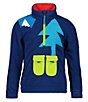 Color:Navy - Image 1 - Little Boys 1-8 Tucker Fleece Snow Ski Pullover Jacket