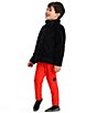 Color:Black - Image 3 - Little Boys 2T-8 Long Sleeve Superior Gear II Fleece Zip Top