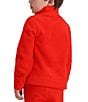 Color:Red - Image 2 - Little Boys 2T-8 Long Sleeve Ultra Gear Zip Top