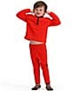 Color:Red - Image 3 - Little Boys 2T-8 Long Sleeve Ultra Gear Zip Top