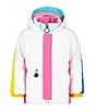 Color:White - Image 1 - Little/Big Girls 2T-8 Camber Snow Ski Jacket