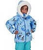 Color:Roses-R-Blue - Image 4 - Little/Big Girls 2T-8 Long Sleeve Roselet Snow Ski Jacket