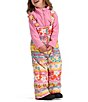 Color:Daisy Dreams - Image 1 - Little/Big Girls 2T-8 Daisy Dreams Print Snoverall Bib Pants