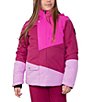 Color:Love Potion - Image 1 - Little/Big Girls 6-18 Taylor Colorblock Ski Jacket