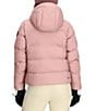 Obermeyer Slopeside Hooded Stand Collar Zip Front Puffer Ski Jacket, Color:Mauve Deep - Image 2