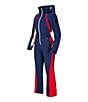 Obermeyer Snowbird Stripe Water Repellent Zip Front Ski Suit, Color:Midnight Navy - Image 7