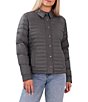 Color:Coal - Image 1 - Willa Quilted Down Shirt Jacket