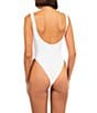 OCEANUS Arizona Beaded One Piece Swimsuit, Color:White - Image 2