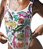 OCEANUS Arizona Beaded One Piece Swimsuit, Color:White - Image 3