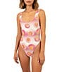 OCEANUS Shell Beaded One Piece Swimsuit, Color:Pink - Image 1