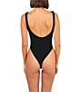 OCEANUS Willow Beaded One Piece Swimsuit, Color:Black - Image 2