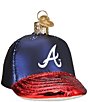 Old World Christmas Braves Baseball Cap Ornament - Image 1