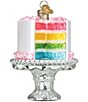 Old World Christmas Cake On Stand Ornament - Image 2