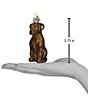 Old World Christmas Chocolate Labrador Glass Ornament - Image 4