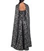Oleg Cassini Strapless Metallic Brocade Gown - Image 2