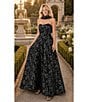 Oleg Cassini Strapless Metallic Brocade Gown - Image 4