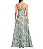 Oleg Cassini Strapless Organza Long Gown - Image 4