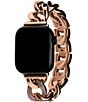 Color:Rose Gold - Image 2 - Aurora Rose Gold-Tone Chain Bracelet Apple Watch Strap