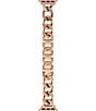 Color:Rose Gold - Image 4 - Aurora Rose Gold-Tone Chain Bracelet Apple Watch Strap