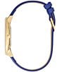 Color:Blue - Image 3 - Celestial Quartz Analog Blue Leather Strap Watch