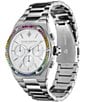 Color:Siver - Image 2 - Hexa Multifuction Rainbow & Stainless Steel Bracelet Watch