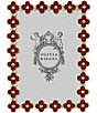 Olivia Riegel Crimson Enamel Clover Frame, Color:Crimson/Gold - Image 1