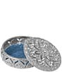 Olivia Riegel Windsor Round Covered Box, Color:Silver - Image 2