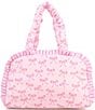 Omg! Accessories Bow Printed Quilted Duffle Bag - Image 2