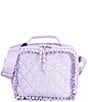 Omg! Accessories Quilted Bow Print Ruffle Detail Lunch Bag - Image 1