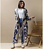 Color:Blue Willow - Image 6 - Giant Willow Woven Wrap Robe