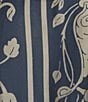 Color:Blue - Image 3 - Woven Allover Print Long Sleeve Wrap Robe
