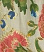 Color:Stone - Image 3 - Woven Flower Vase Print Long Sleeve Wrap Robe