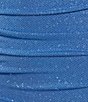 Color:Cornflower - Image 4 - One Shoulder Double Strap Shirred Glitter Long Dress