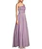 Color:Lavender - Image 3 - One Shoulder Glitter Ball Gown