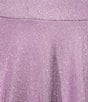 Color:Lavender - Image 4 - One Shoulder Glitter Ball Gown