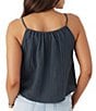Color:Slate - Image 2 - Anya Tie Front Cinched Top