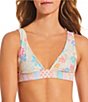 O'Neill Bali Floral Cancun Reversible Print Fixed Triangle Swim Top - Image 1