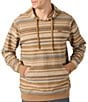 O'Neill Barvaro Striped Long Sleeve French Terry Hoodie, Color:Dark Khaki - Image 1