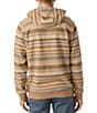 O'Neill Barvaro Striped Long Sleeve French Terry Hoodie, Color:Dark Khaki - Image 2
