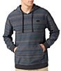 O'Neill Barvaro Striped Long Sleeve French Terry Hoodie, Color:Black - Image 1