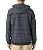 O'Neill Barvaro Striped Long Sleeve French Terry Hoodie, Color:Black - Image 2