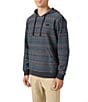 O'Neill Barvaro Striped Long Sleeve French Terry Hoodie, Color:Black - Image 3