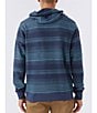Color:Navy - Image 2 - Bavaro Stripe Long-Sleeve French Terry Hoodie