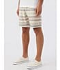 Color:Cream 2 - Image 3 - Bavaro Striped 18#double; Outseam Shorts