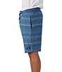Color:Copen Blue - Image 3 - Bavaro Yarn-Dyed-Stripe Fleece 19#double; Outseam Shorts