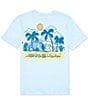 Color:Sky Blue Heather - Image 1 - Big Boys 8-20 Short Sleeve Tube Wave T-Shirt