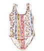 O'Neill Big Girls 7-16 Cora Floral Classic One Piece Swimsuit, Color:Multi - Image 1